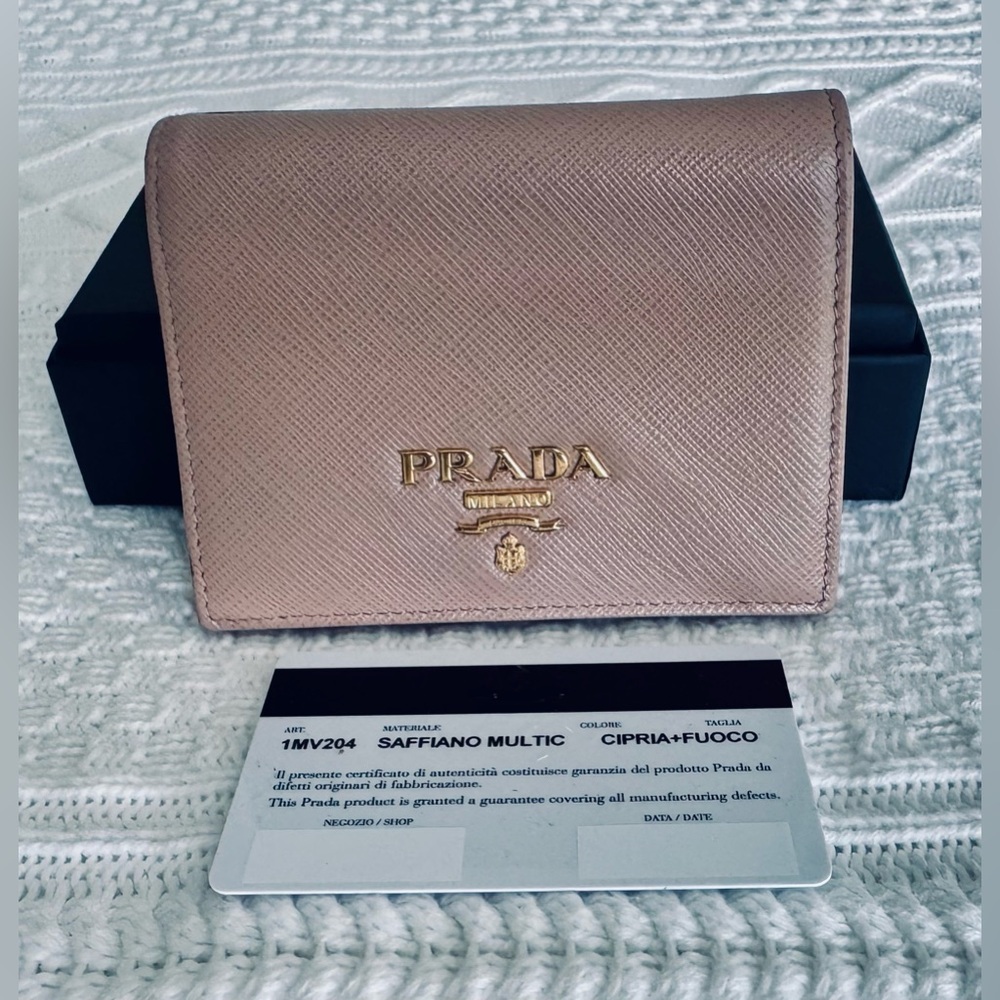 Prada leather wallet